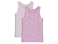 Name It pink lavender butterfly undershirt (2-pack)